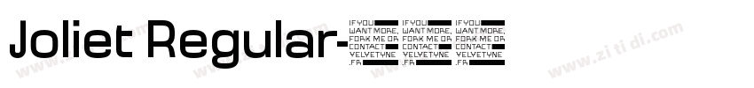 Joliet Regular字体转换